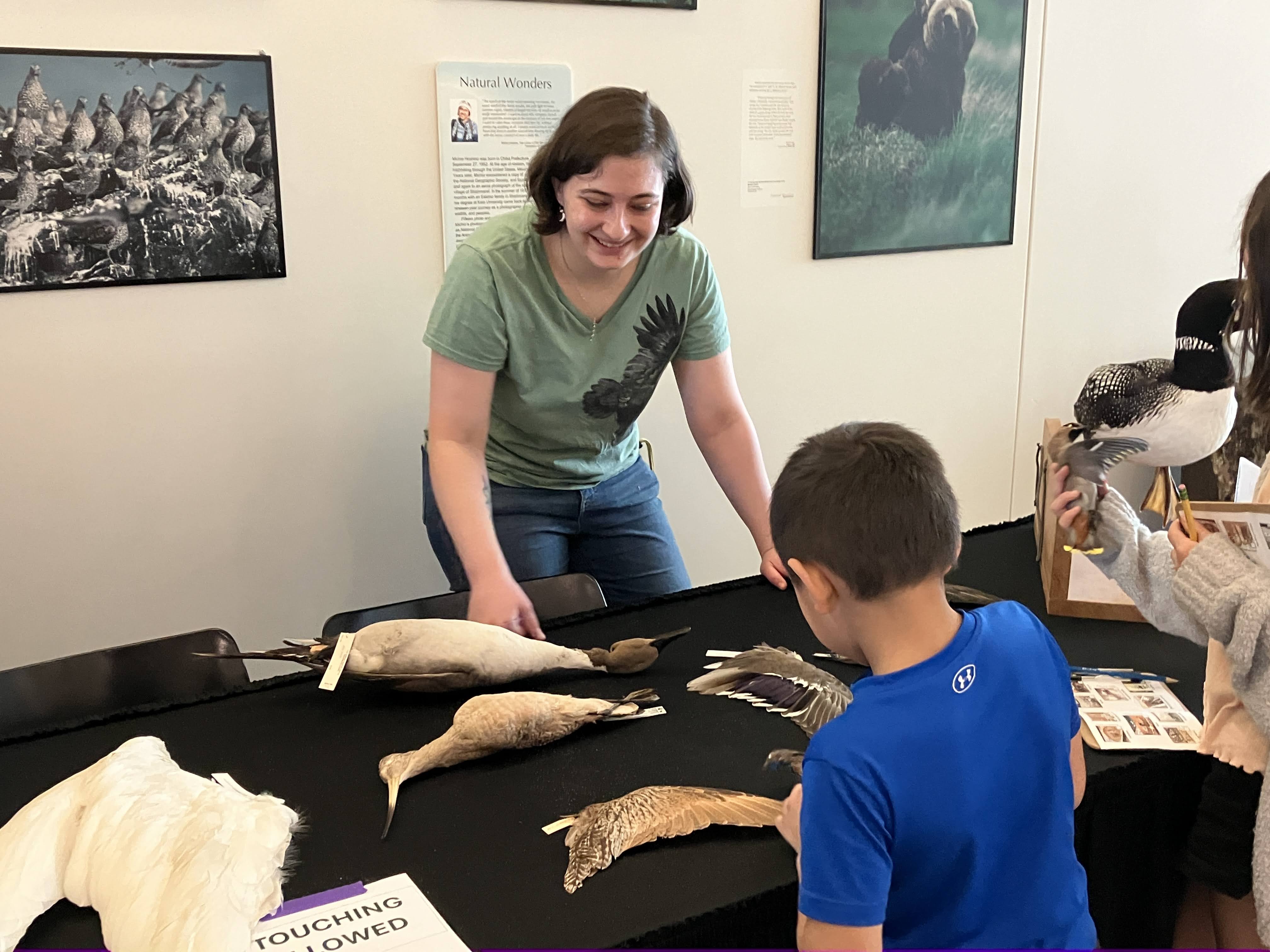 Here I am presenting museum specimens during UAMN Family Day