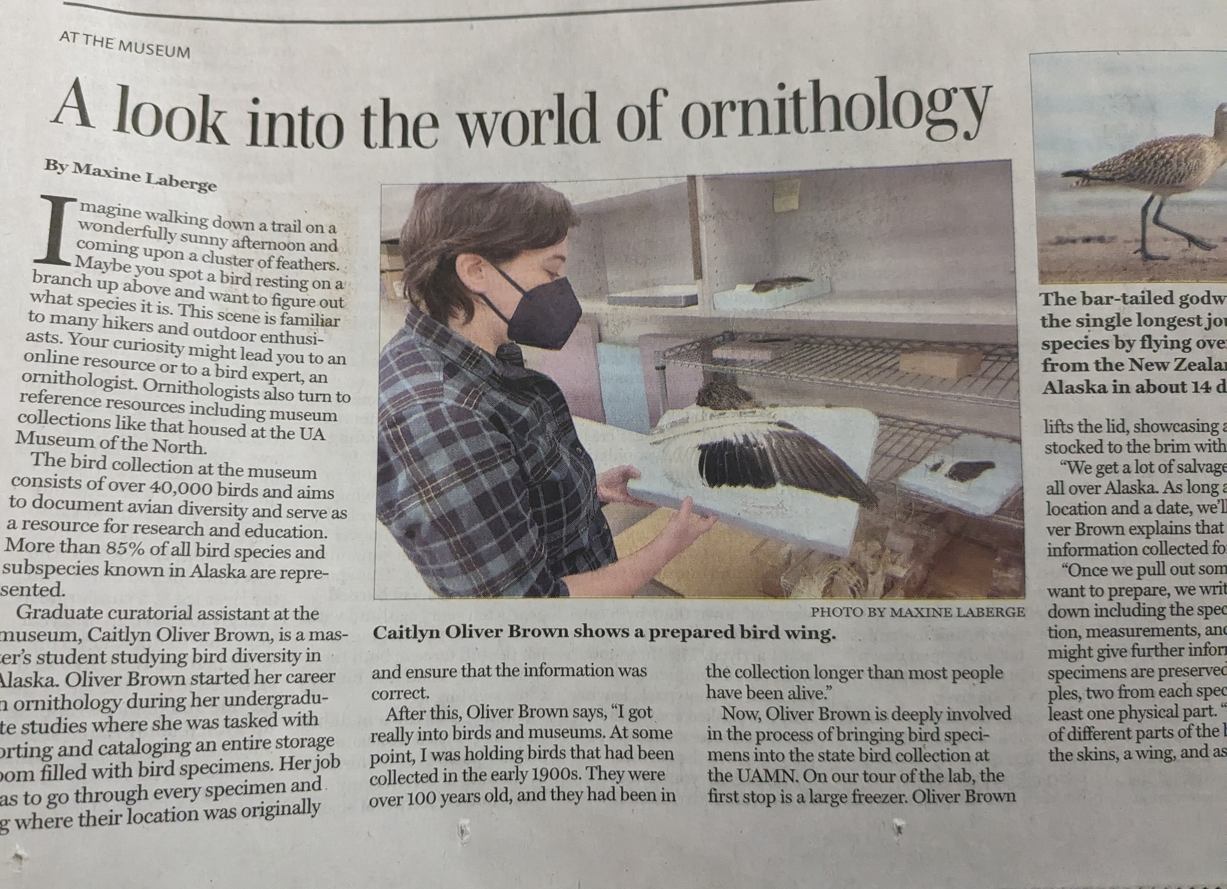 A clipping from the article I was interviewed for